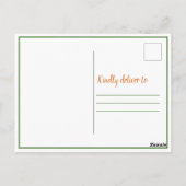 トロピカルパイナップルベビーシャワーありがとう ポストカード (裏面)