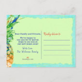 トロピカルパイナップルホームスイートホームムービング 案内ポストカード (裏面)