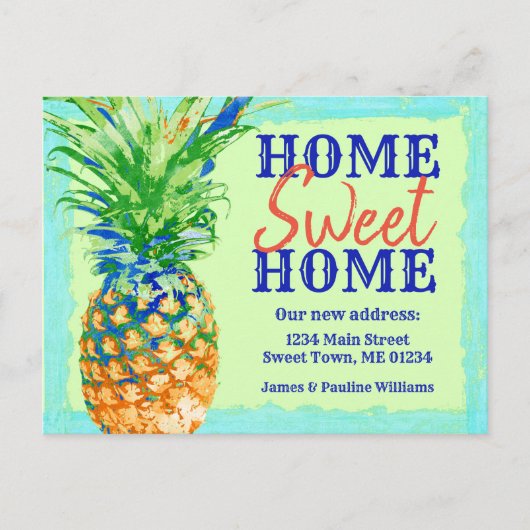 トロピカルパイナップルホームスイートホームムービング 案内ポストカード (正面)