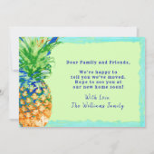 トロピカルパイナップルホームスイートホームムービング 案内状 (裏面)