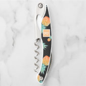 トロピカルパイナップルモノグラムボトルブラック ソムリエナイフ (正面)