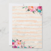 トロピカルパイナップル卒業パーティーカード 招待状 (裏面)