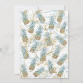 トロピカルパイナップル卒業パーティー卒業生写真 招待状 (裏面)