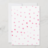 トロピカルパイナップル水彩ビーチベイビーシャワー 招待状 (裏面)