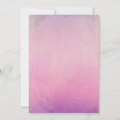 トロピカルパイナップル水彩ビーチベイビーシャワー 招待状 (裏面)