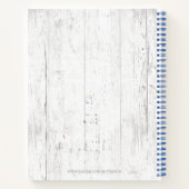 トロピカルパイナップル素朴ファミリーモノグラムレシピ ノートブック (裏面)