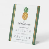 トロピカルパイナップル結婚コレクションへようこそ 台座サイン (正面)