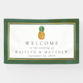 トロピカルパイナップル結婚コレクションへようこそ 横断幕 (横)