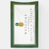 トロピカルパイナップル結婚コレクションへようこそ 横断幕 (縦)