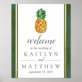 トロピカルパイナップル結婚コレクションへようこそ 箔ポスター (正面)