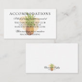 トロピカルパイナップル結婚サマー宿泊施設 エンクロージャーカード (正面/裏面)