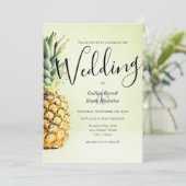 トロピカルパイナップル結婚式招待状 招待状 (スタンド正面)