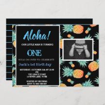 トロピカルパイナップル1stファーストボーイ誕生日写真