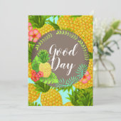 トロピカルパイナップル　オーダーメイド招待状 招待状 (スタンド正面)