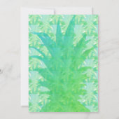 トロピカルパイナップル キッチュ ルアウ パーティー招待状 招待状 (裏面)