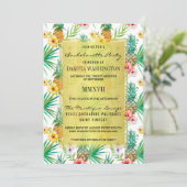 トロピカルパイナップル&ハイビスカスバチェロレッテ 招待状 (スタンド正面)