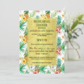 トロピカルパイナップル&ハイビスカスリハーサルディナー 招待状 (スタンド正面)