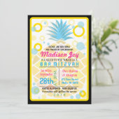 トロピカルパイナップル バットミツバの招待状 招待状 (スタンド正面)