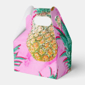 トロピカルパイナップル&ピンクマーブルモダンカラフル フェイバーボックス (裏面サイド)