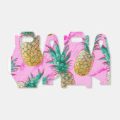 トロピカルパイナップル&ピンクマーブルモダンカラフル フェイバーボックス (折り畳みなし)