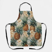 トロピカルパイナップル フラワー ウェディング エプロン (正面)