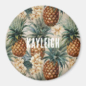 トロピカルパイナップル フローラル マグネット (正面)