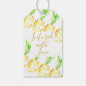 トロピカルパイナップル "愛を込めて" オーダーメイド ギフトタグ (裏面)