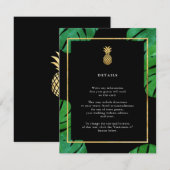 トロピカルパイナップル 挿入カード ブラック＆ゴールド エンクロージャーカード (正面/裏面)