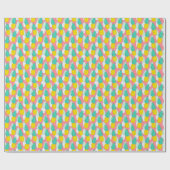 トロピカルパイナップル:赤い漫画シック。 ラッピングペーパー (フラット)