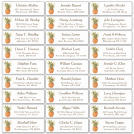 トロピカルパイン結婚アップルズゲスト住所 シール