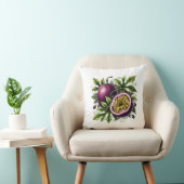 トロピカルパシオンフルーツ植物学 クッション (椅子)