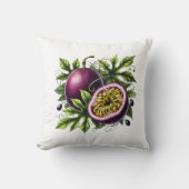 トロピカルパシオンフルーツ植物学 クッション (正面)