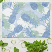 トロピカルパステルパイナップルパターン キッチンタオル (折り畳み)