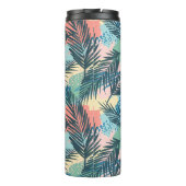 トロピカルパステルリーフパターン タンブラー (裏面)