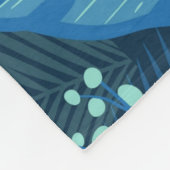 トロピカルパタンズプラントアートプラントライフ葉アート フリースブランケット (角)