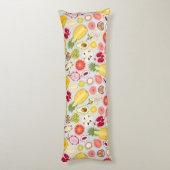 トロピカルパターン抱き枕 ボディピロー (裏面 (縦))