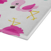 トロピカルパターン，フラミンゴ，スイカ，花 カッティングボード (角)