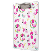 トロピカルパターン，フラミンゴ，スイカ，花 クリップボード (左)