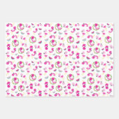 トロピカルパターン,フラミンゴ,スイカ,花 ラッピングペーパーシート (正面3)