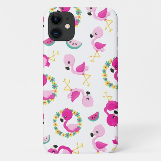 トロピカルパターン,フラミンゴ,スイカ,花 Case-Mate iPhoneケース (裏面)