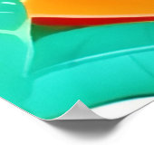 トロピカルパパヤポップ・アートのアート ポスター (角)