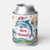 トロピカルパラダイスのクリスマスドルフィカスタムン 缶クーラー (缶正面)