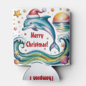 トロピカルパラダイスのクリスマスドルフィカスタムン 缶クーラー (裏面)