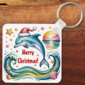トロピカルパラダイスのクリスマスドルフィン キーホルダー (裏面)