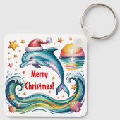 トロピカルパラダイスのクリスマスドルフィン キーホルダー (裏面)