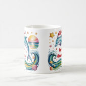トロピカルパラダイスのクリスマスドルフィン コーヒーマグカップ (中央)