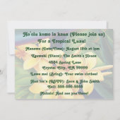 トロピカルパラダイスのルアウ招待状 招待状 (裏面)