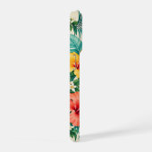トロピカルパラダイスの植物の花柄 iPhoneケース (右側面)