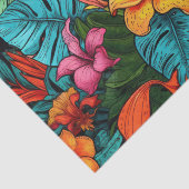 トロピカルパラダイスエキゾチックフローラデクページ紙 薄葉紙 (詳細)