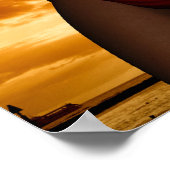 トロピカルパラダイスサンセットビキニガール ポスター (角)